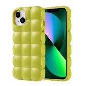iPhone 14 Kılıf Parlak Esnek Silikon Dom Dom Kapak - 6