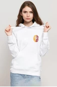 Sarı Kırmızı Aslan Beyaz Kadın 3ip Kapşonlu Sweatshirt thumbnail 1