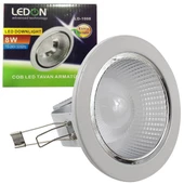 LEDON LD-1008 8W BEYAZ MERCEKLİ DOWNLIGHT COB LED - 1