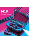M19  Bt5.1 Kablosuz Kulaklık 3d Dokunmatik Kontrol Led Dijital Ekran M19 - 1