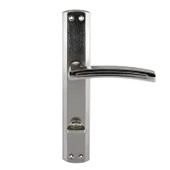 Armoni WC Banyo Kapı Kolu Nikel İnox Aynalı Sağa Sola Uygun İç Dış Wc Kapısı Kilitlenebilir 1 Takım thumbnail 7