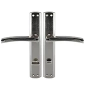 Armoni WC Banyo Kapı Kolu Nikel İnox Aynalı Sağa Sola Uygun İç Dış Wc Kapısı Kilitlenebilir 1 Takım thumbnail 8