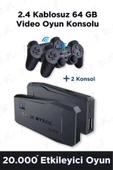 ATARİ  4khd Retro Game Stick 90 Lı Yıllar Atari Makinası Oyunları 20000 Oyunlu Konsolu - 3