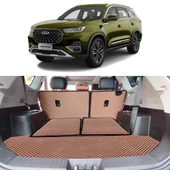 Bod Chery Tiggo 8 Pro Max 3D Havuzlu Paspas ve Bagaj Havuzu Seti 2024-Sonrası Kahve 11 Parça - 4