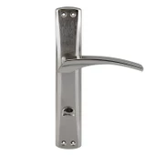 Lavanta WC Banyo Kapı Kolu Nikel İnox Aynalı Sağa Sola Uygun İç Dış Wc Kapısı Kilitlenebilir 1 Takım - 3