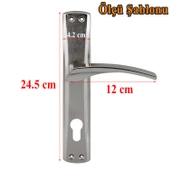 Lavanta Yale Kapı Kolu Nikel İnox Dış Kapı Kolu Aynalı Sağa Sola Uygun Ön Arka Dış Kapısı 1 Takım - 2