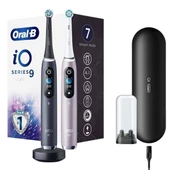 Oral-B iO 9 Siyah/Pembe 2'li Şarjlı Diş Fırçası Seti - 1