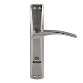 Lavanta WC Banyo Kapı Kolu Nikel İnox Aynalı Sağa Sola Uygun İç Dış Wc Kapısı Kilitlenebilir 1 Takım - 4