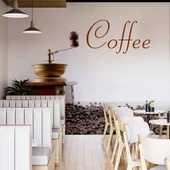 Kahve Makinalı Cafe Duvar Kağıdı Baskı - 2