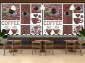 Kahveli Cafe Duvar Kağıdı Baskı thumbnail 3