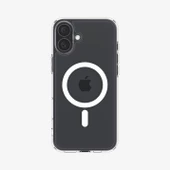 iPhone 16 Kılıf Crystal MagSafe Özellikli Şeffaf thumbnail 6