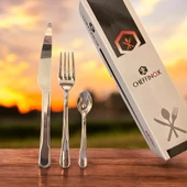 Cheffinox Akdeniz Model 430 Çelik 36 Parça 12 Kişilik Kahvaltı Seti - 1