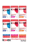 Kotex Ultra Süper Ekonomik Paket Gece Normal Uzun X 6 Paket - 1