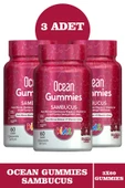 Ocean Gummies Sambucus 60 Adet Çiğnenebilir Jel Form 3 Adet thumbnail 1