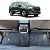 Bod Chery Tiggo 7 Pro Max 3D Havuzlu Paspas ve Bagaj Havuzu Seti 2024-Sonrası Siyah 8 Parça - 4