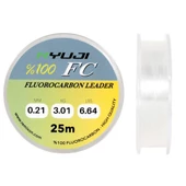 Ryuji %100 FC 25m Fluoro Carbon Leader Misina Kalınlık (mm) : 0,41mm thumbnail 2