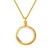 Tam Altın Takılabilen Dorika Kolye - 1