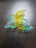 Periboia Çift Renkli Kelebek Saç Tokası Mandallı Ahtapot Toka - 1