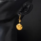 Işıltılı Tasarım 22 Ayar Sallantılı Küpe thumbnail 2