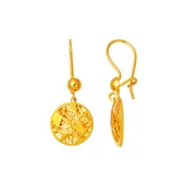 Işıltılı Tasarım 22 Ayar Sallantılı Küpe thumbnail 1