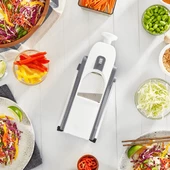 Periboia 9 Kademeli Hazneli Vantuzlu Kaymaz Otomatik Rende Jülyen Kesici Patates  Havuç Rendesi - 3