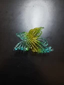 Periboia Çift Renkli Kelebek Saç Tokası Mandallı Ahtapot Toka - 4