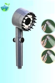 Periboia 3 Fonksiyonlu Masajlı Duş Başlığı – Kireç Filtreli Start- Stop Tuşlu Banyo Duş Başlık - 3