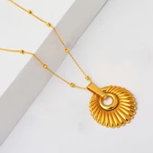 Deniz Kabuğu 22 Ayar Altın Kolye thumbnail 2