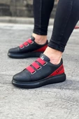 Terzi Bey Tb029 3 Bant Legend Kömür Kırmızı Kalın Taban Casual Erkek Ayakkabı - 2