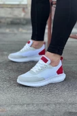 Terzi Bey Tb063 Beyaz Kırmızı Triko Erkek Spor Ayakkabı thumbnail 1