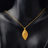 Yaprak Model 22 Ayar Altın Kolye thumbnail 3