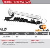 DHT Zincirli Filtre Sökme Anahtarı 225 MM D06090225 thumbnail 2