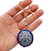 Kristal Taşlı Mavi Kaplumbağa Anahtarlık No.2 thumbnail 3