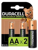 Duracell Şarj Edilebilir Basic Aa Kalem Pil 2 Adet 1300 Mah Pil - 2