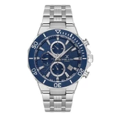 Daniel Klein DKE.1.13840.2 Lacivert Gümüş Chronograph Takvimli Çelik Kordonlu Erkek Kol Saati - 1