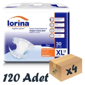 LORİNA BELBANTLI EKSTRA BÜYÜK BOY XLARGE HASTA BEZİ 120 ADET - 1