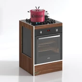 Kenzlife ankastre modülü kabini mangan3 cvz fırın ocak dolabı - 2