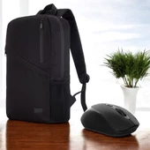 Classone Mila W300 15,6 Su Geçirmez Kumaş Laptop Sırt Çanta + Kablosuz Mouse thumbnail 1