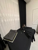 NİVEMESHOME SİYAH 140X220 KETEN MASA ÖRTÜSÜ - 1