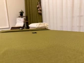 NİVEMESHOME YEŞİL 140X220 KETEN MASA ÖRTÜSÜ - 5