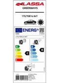 LASSA 175/70 R14 84T GREENWAYS OTO YAZ LASTİĞİ ( ÜRETİM YILI: 2024 ) - 2