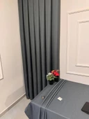 NİVEMESHOME GRİ 140X220 KETEN MASA ÖRTÜSÜ - 2