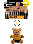 Duracell Alkalin Aa Piller ve Ayıcık 20 Adet Pil - 1