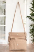 Uzun Askılı Kadın Vizon Clutch Portföy Çantası - 6