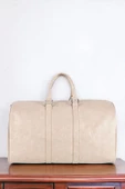Sportif Vintage Krem Valiz - 1
