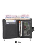 Hakiki Deri Unisex Slim Kartlık Siyah Cüzdan - 4