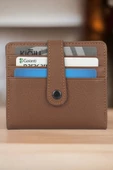Hakiki Deri Unisex Slim Kartlık Taba Cüzdan - 1