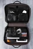 Unisex Lüx Macbook Organizer 15.6-16" İnç Siyah Laptop Evrak Çantası - 4
