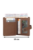 Hakiki Deri Unisex Slim Kartlık Taba Cüzdan - 4