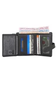 Hakiki Deri Unisex Slim Kartlık Siyah Cüzdan - 5